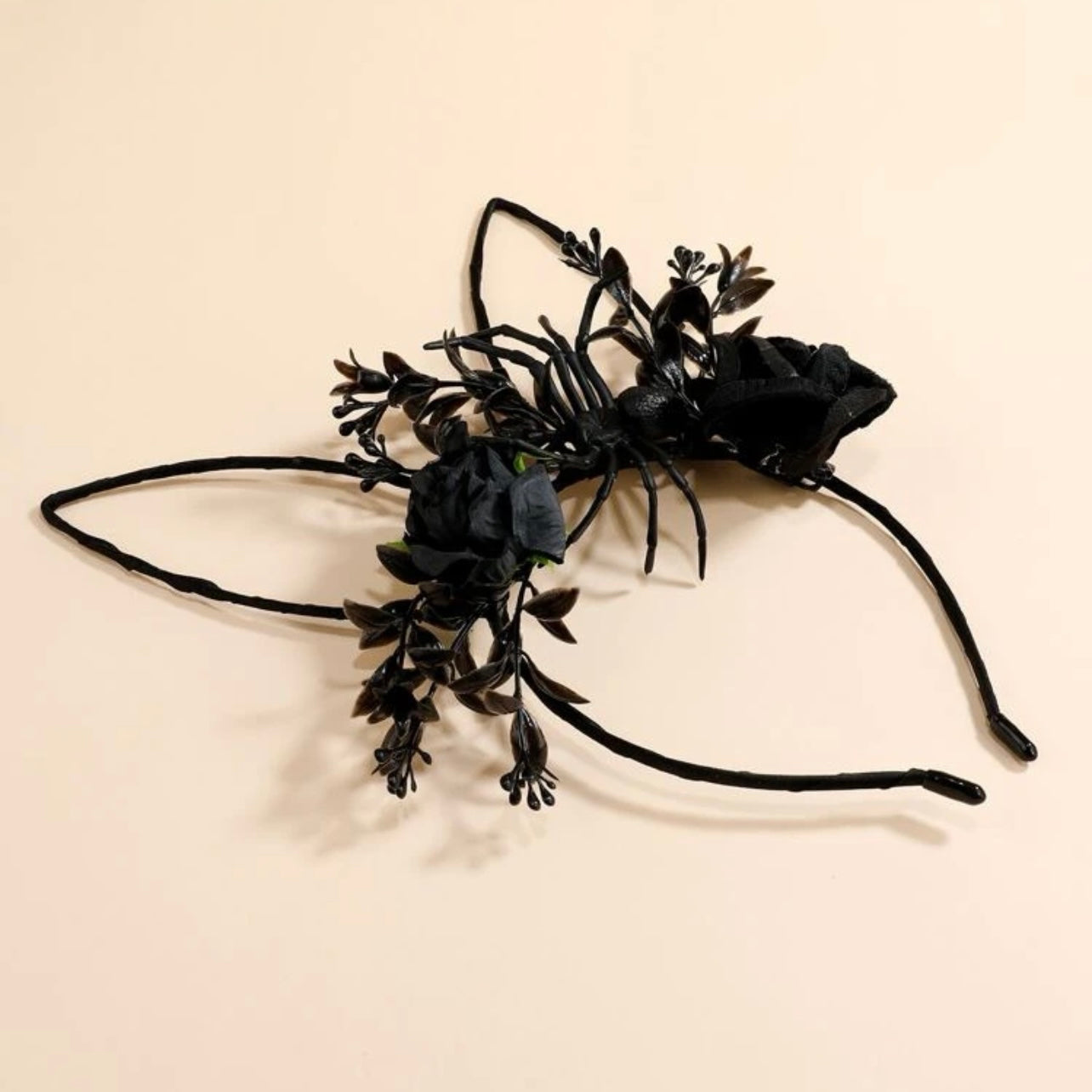 Halloween Headband - Handmade Headpiece, Halloween Headpiece, Skull Bow, Skull Headpiece - Rhythms of Grace Creative