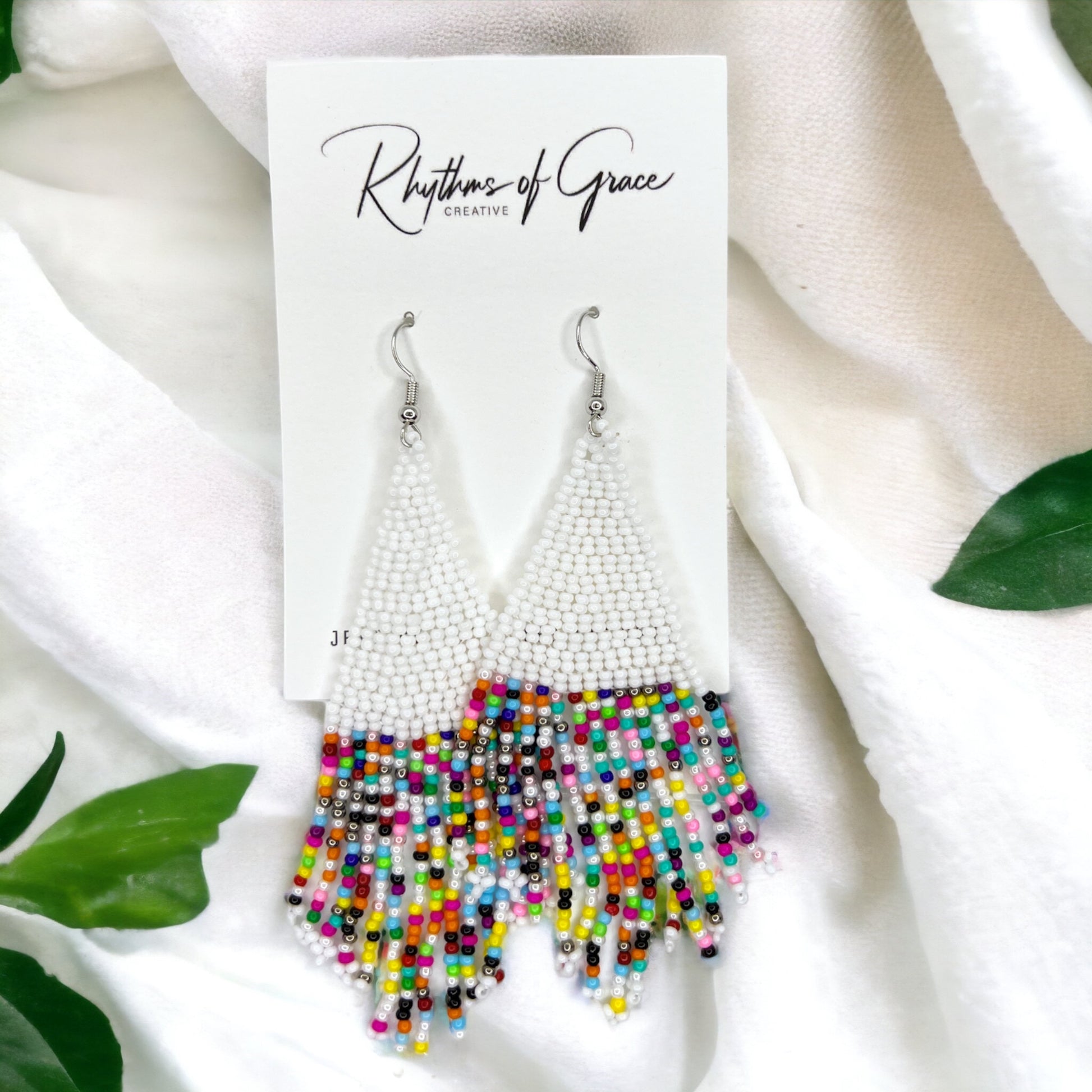 Whimsical Boho Beaded Earrings – Dazzle in Style! 🌟 - Rhythms of Grace Creative