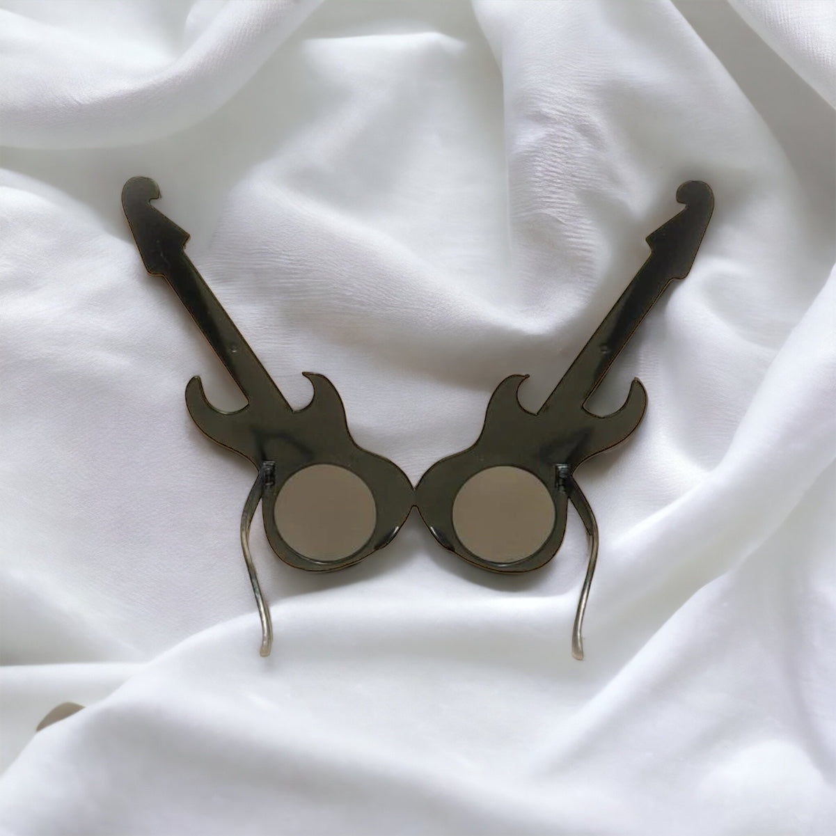 Gold Guitar Sunglasses - Rock n Roll, Guitar Accessories, Electric Guitar, Fest Attire - Rhythms of Grace Creative