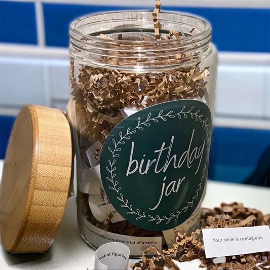 Celebrate with the Birthday Jar - A Gift of Love, Laughter, and Memories!