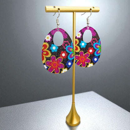 Colorful Hippie Chic Dangle Earrings – Groovy Style Awaits!✌️