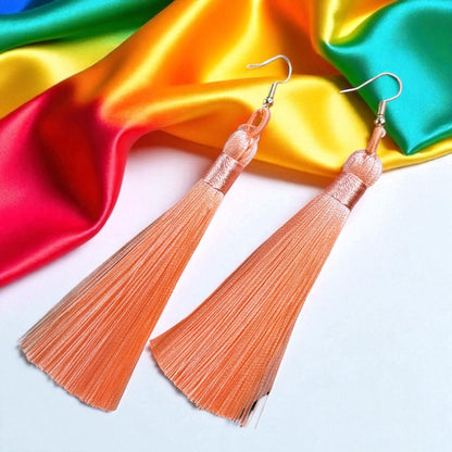 Tassel Power: Colorful Boho Dangle Earrings in 9 Vibrant Shades!
