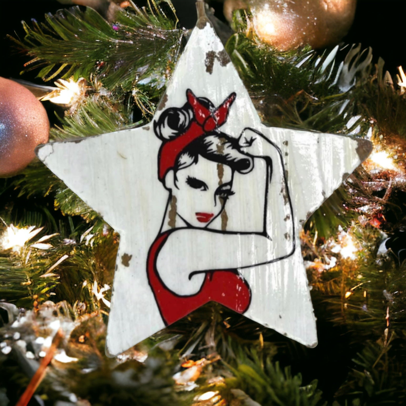 Rosie the Riveter: Fight for a Merry Christmas with This Unique Ornament! - Rhythms of Grace Creative