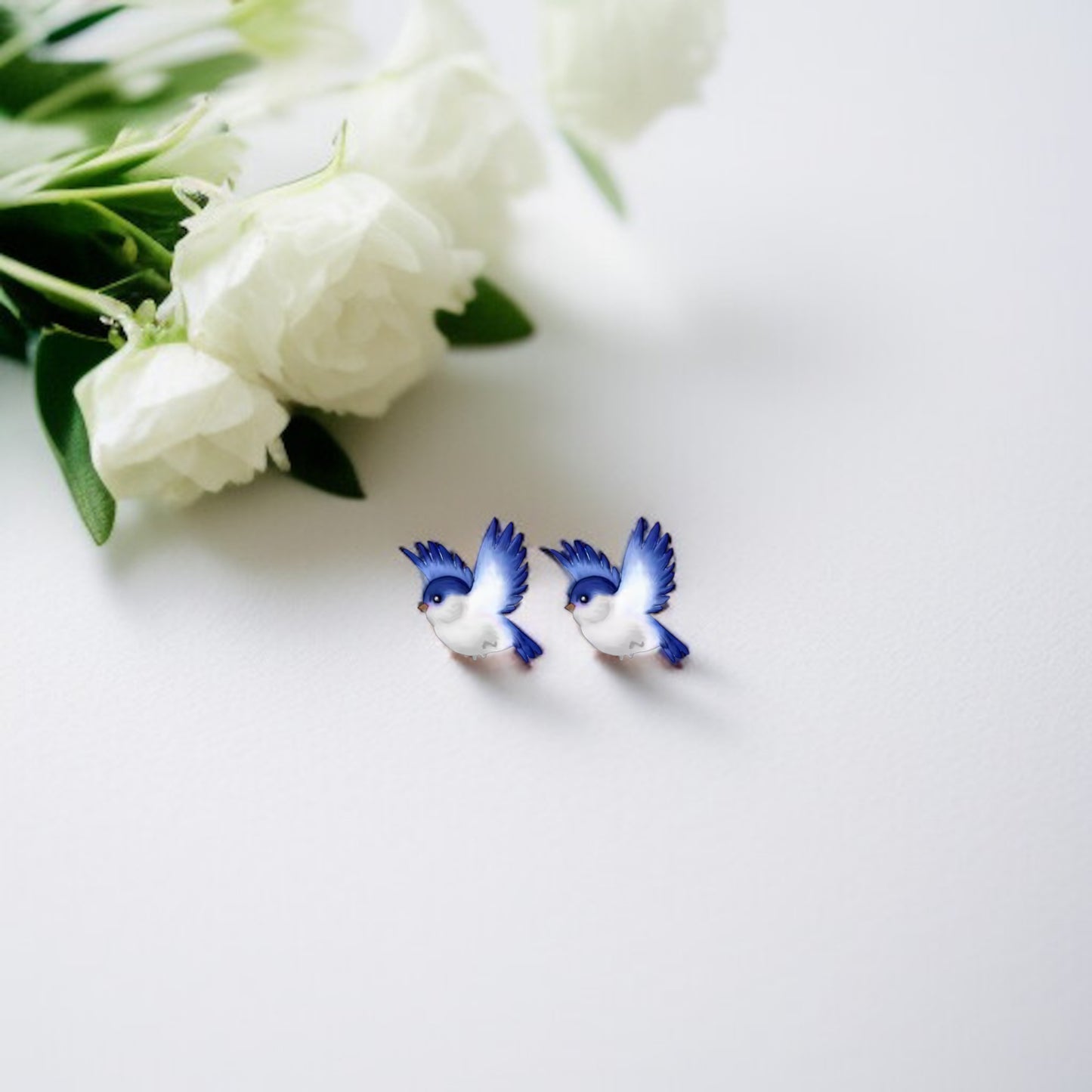 Spruce Up with Bluebird Bliss – Adorable Stud Earrings!