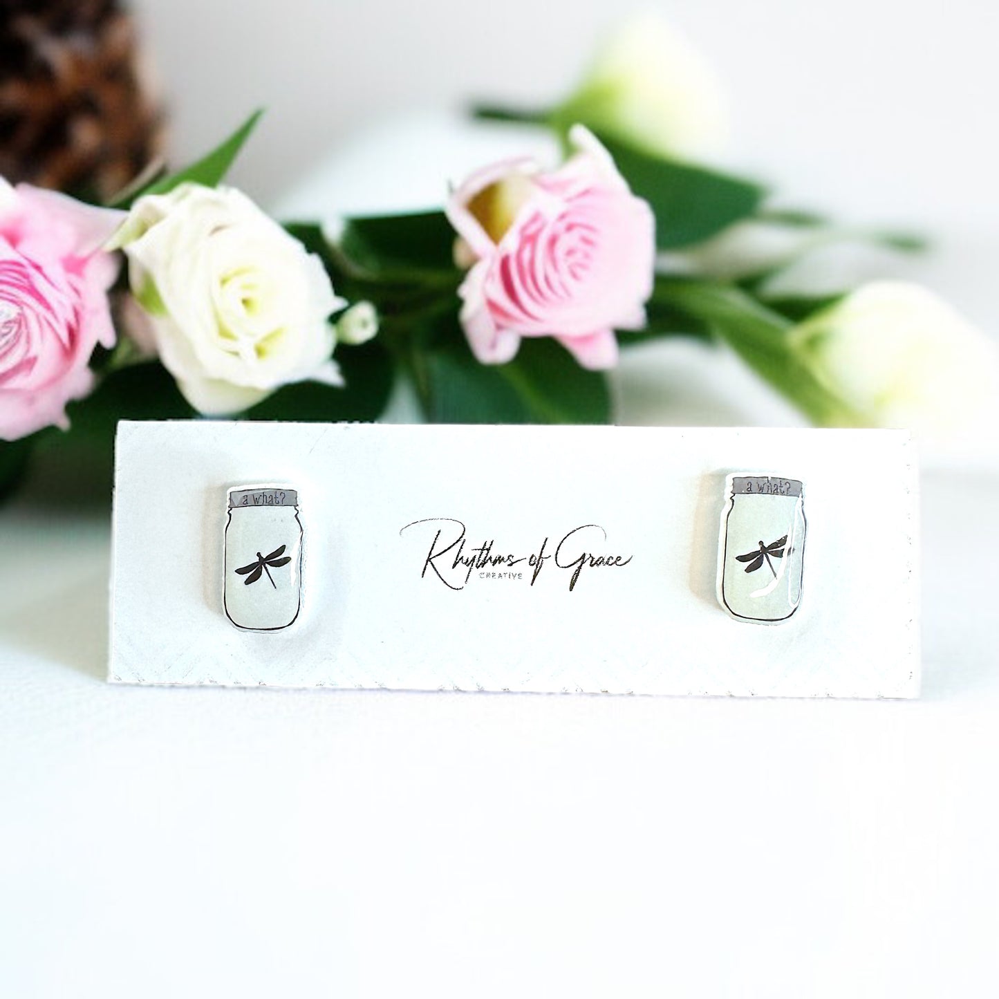 Glow & Sparkle: Firefly Jar Stud Earrings - 'A What?' Surprise!