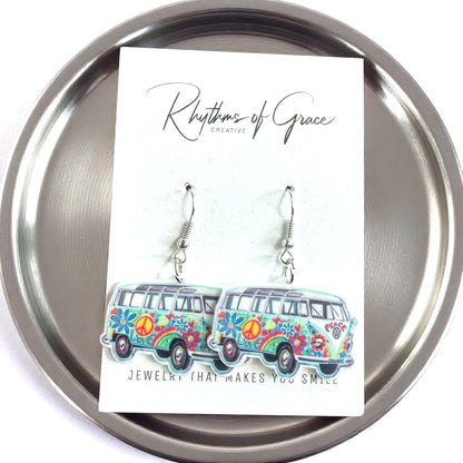 Peace, Love & Volkswagen: Dangle Earrings for the Ultimate Free Spirit!