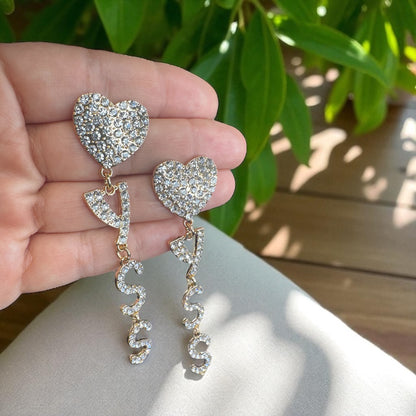 YSSS! Rhinestone Drop Earrings – Statement Bling for Bold Queens 💎