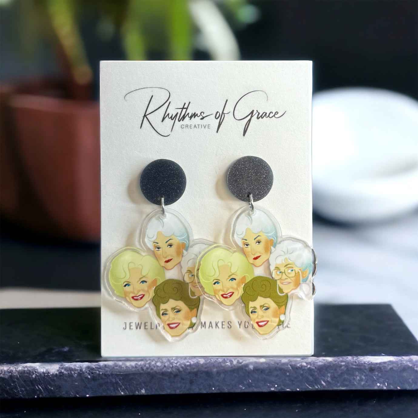 Stay Golden – Golden Girls Earrings for Fierce, Fabulous Fans 🌴