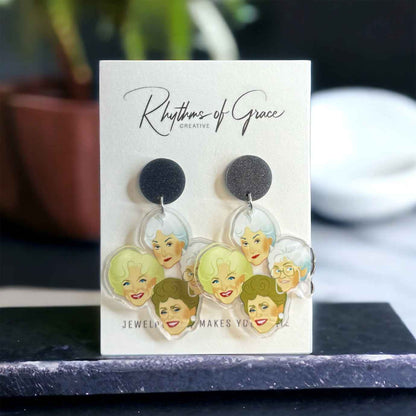 Stay Golden – Golden Girls Earrings for Fierce, Fabulous Fans 🌴