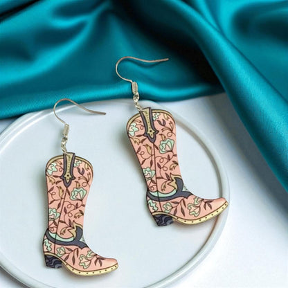 Boot Scootin' Bling: Cowgirl Boots Earrings for Your Inner Rockstar!