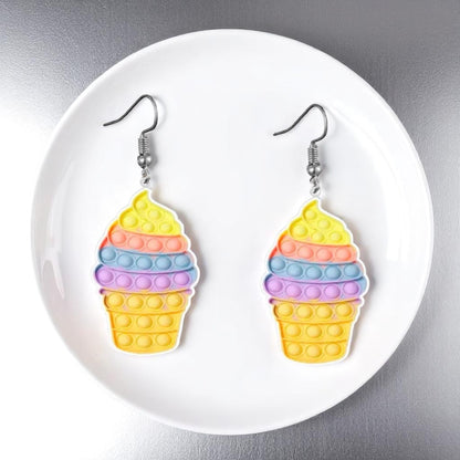 Pop-It Toy Dangle Earrings: A Colorful Twist to Your Style!