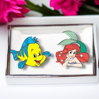 Under the Sea Sparkle: Little Mermaid-Inspired Stud Earrings!