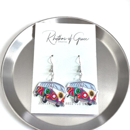 Peace, Love & Volkswagen: Dangle Earrings for the Ultimate Free Spirit!