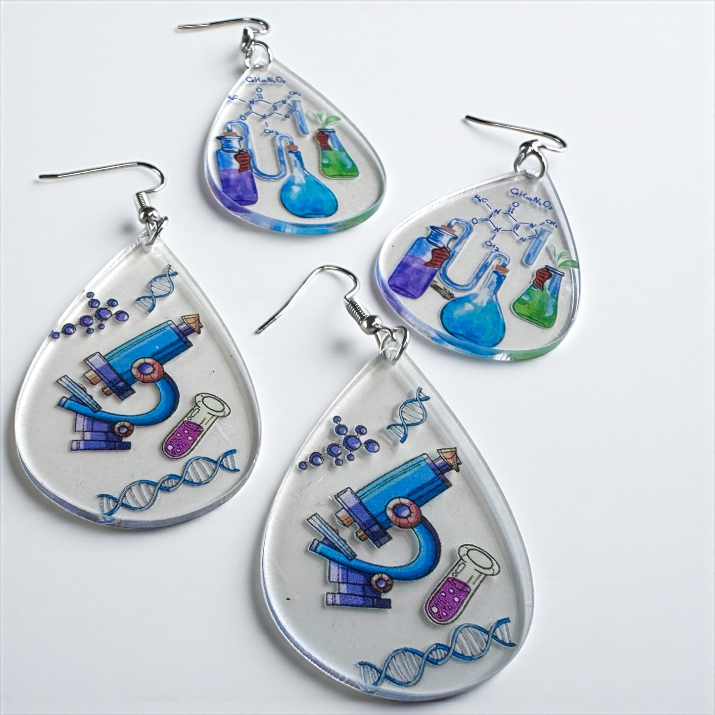 Science in Style: Unleash Your Inner Genius with our STEM Teacher Earrings! - Rhythms of Grace Creative