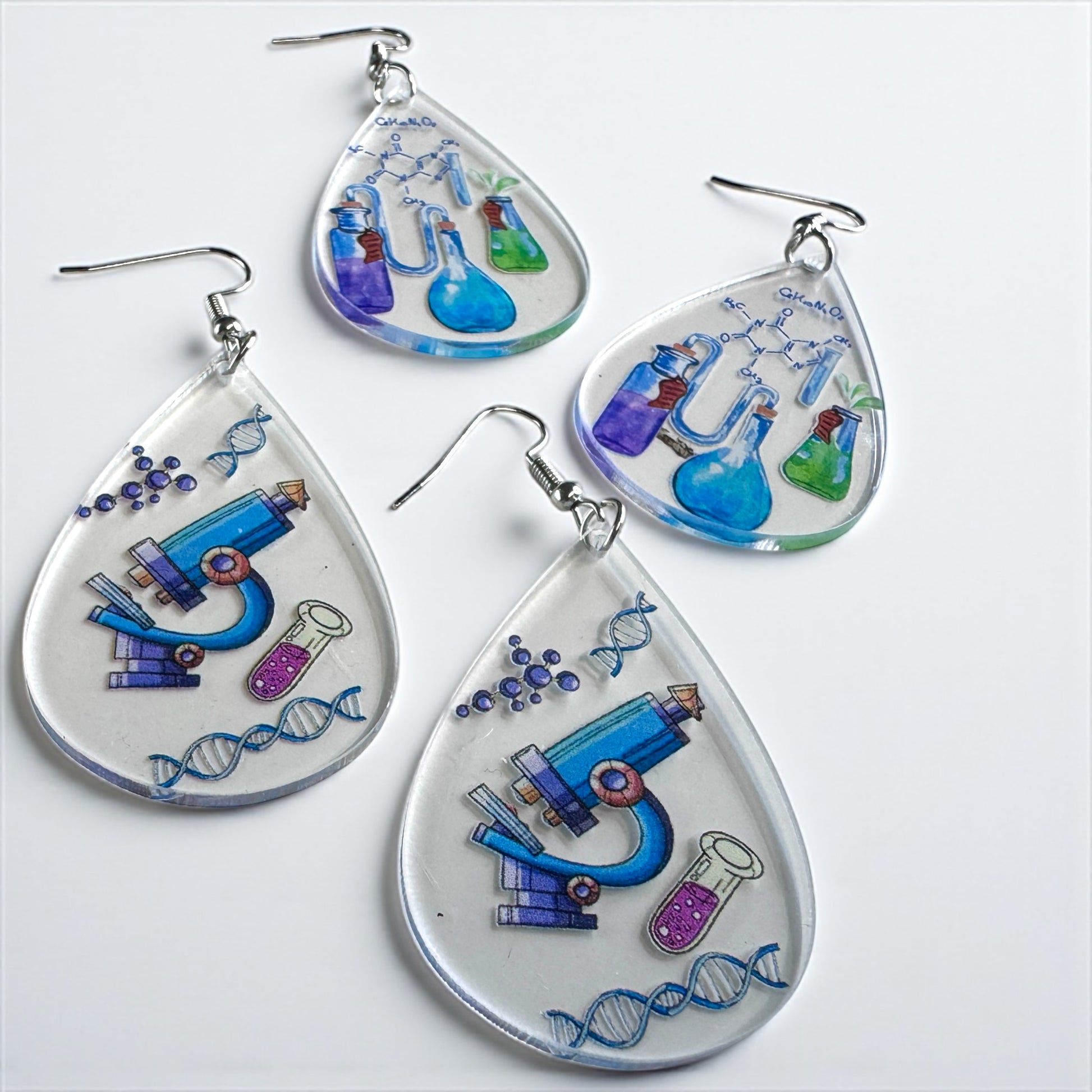 Science in Style: Unleash Your Inner Genius with our STEM Teacher Earrings! - Rhythms of Grace Creative