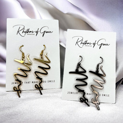 Say "I Do" to Style with Our Stunning MRS Bride Dangle Earrings! 🎉
