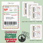 Custom North Pole Shipping Labels for Santa's Gifts | Personalized Holiday Labels