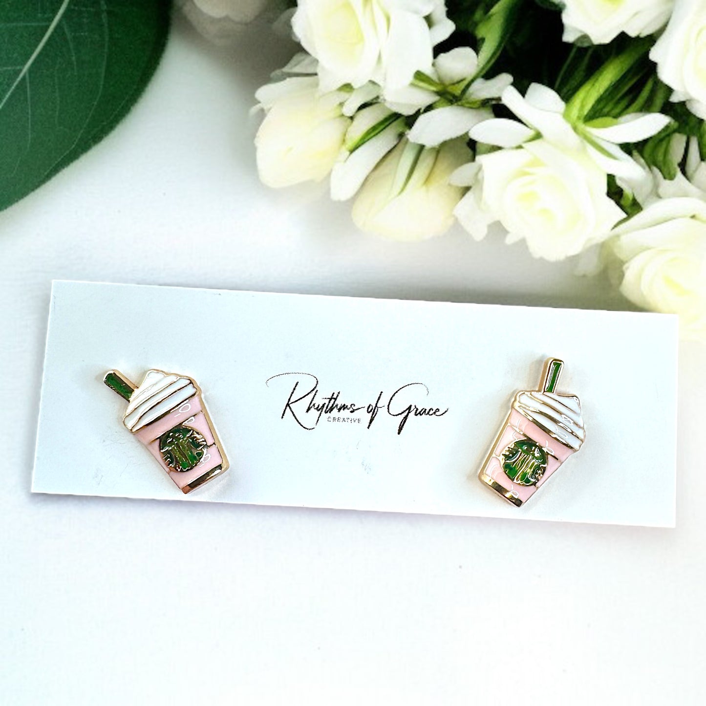 Sip in Style with Our Coffee Cup Stud Earrings! ☕