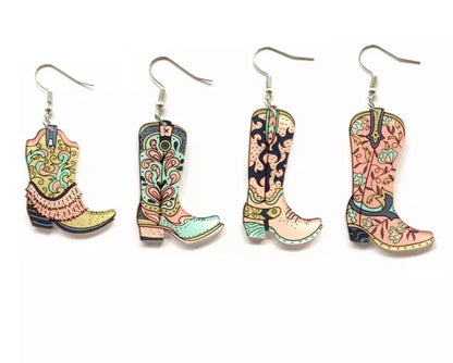 Boot Scootin' Bling: Cowgirl Boots Earrings for Your Inner Rockstar!