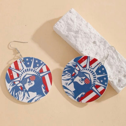 Patriotic Red, White & Blue Earring Bundle - Set of 4, Fourth of July, Stars & Stripes, SALE