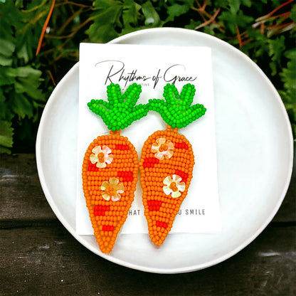Beaded Easter Earrings - Hop Into Spring Style! - Rhythms of Grace Creative