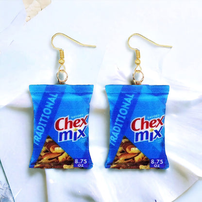 Snack Attack: Grab Your Chip Bag Earrings - Choose from Tasty Designs!
