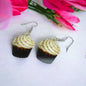 Cupcake Earrings - Birthday Earrings, Handmade Jewelry, Cupcake Jewelry, Food Earrings, Cake Earrings, Pastry Chef