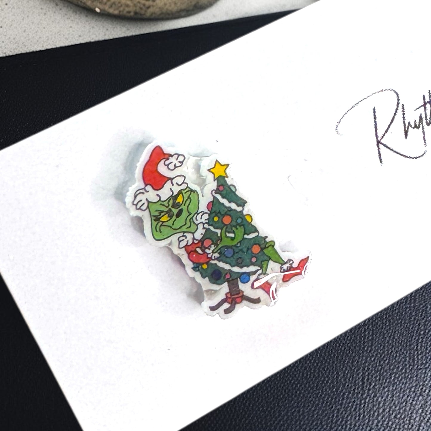 Grinchy Glam: Christmas Stud Earrings!🎄