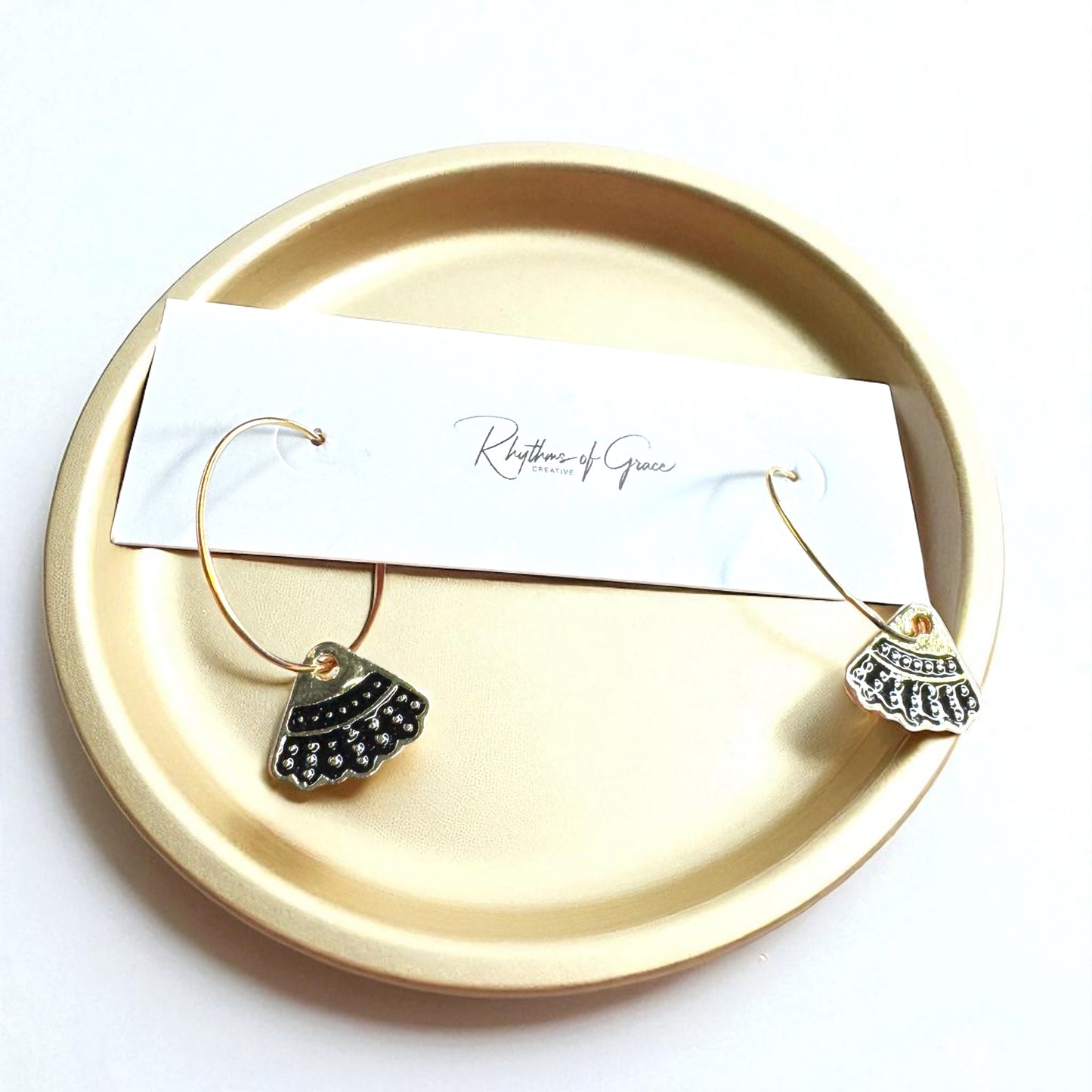 Delicate Dissent Hoop Earrings – Channel Your Inner RBG with Bold Elegance!