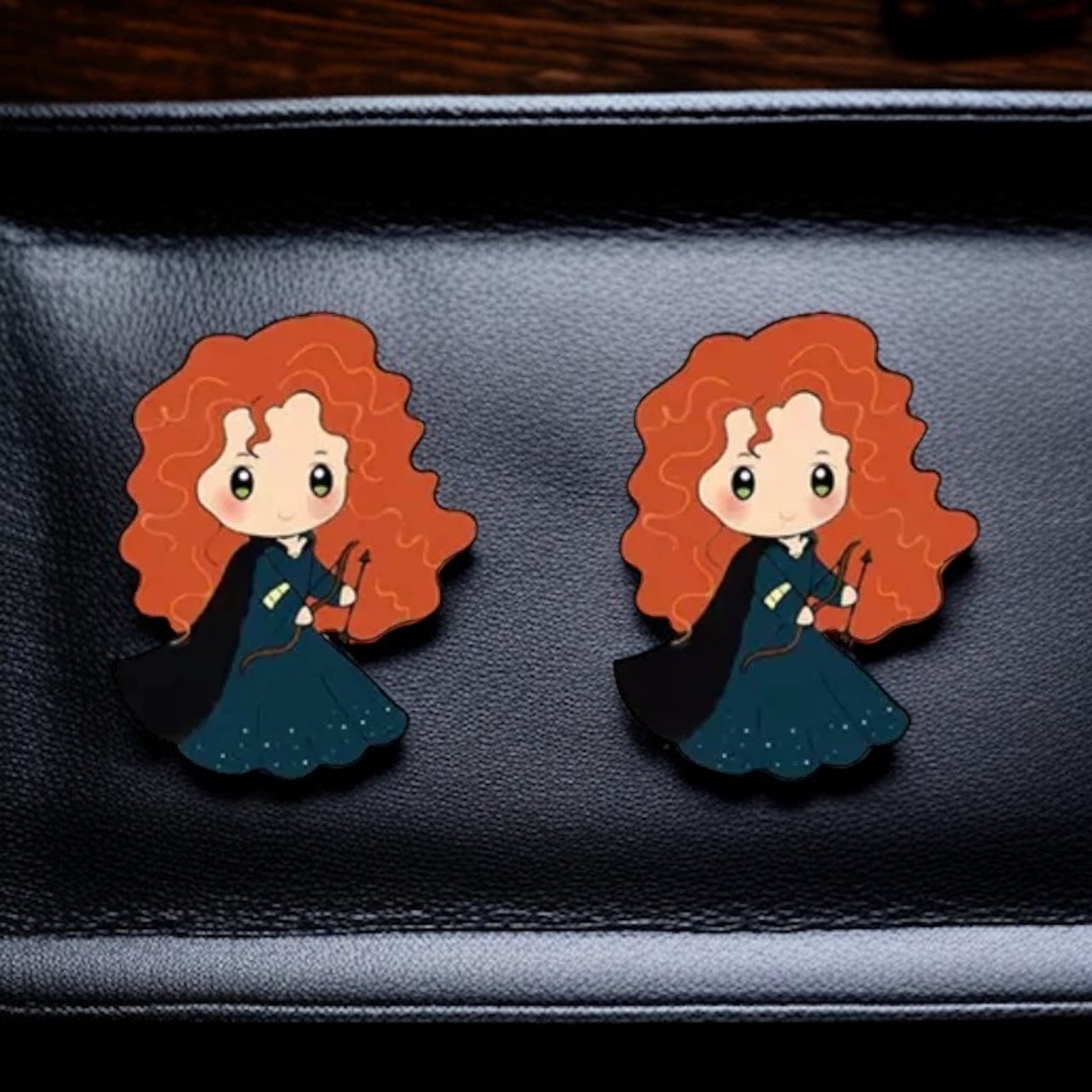 Enchanting Cartoon Princess Stud Earrings - Sparkle Like Royalty! 👑