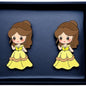Enchanting Cartoon Princess Stud Earrings - Sparkle Like Royalty! 👑