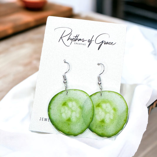 Cucumber Earrings – Freshen Up Your Look!
