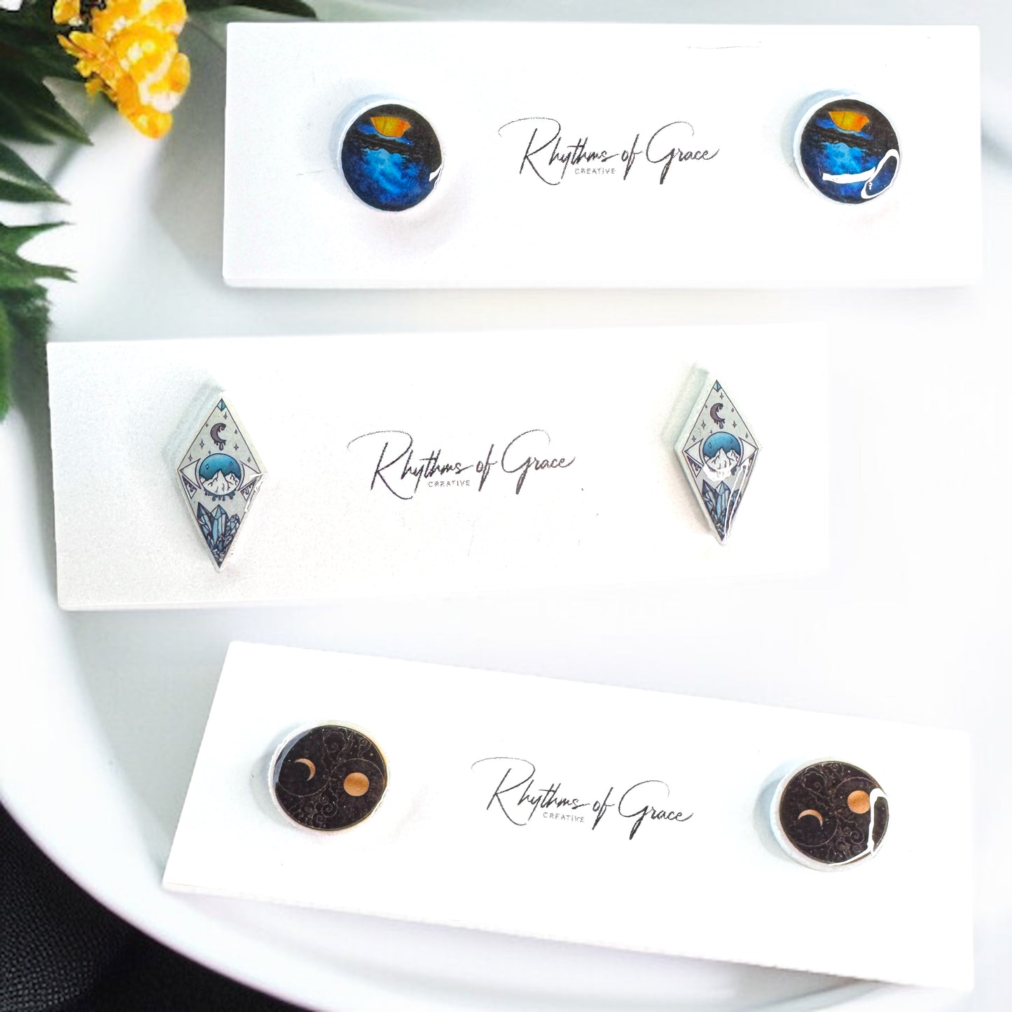 Celestial Stud Bliss: Adorn Your Ears with Stardust Magic! ✨