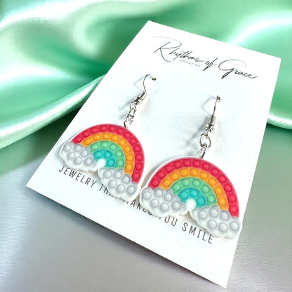 Pop-It Toy Dangle Earrings: A Colorful Twist to Your Style!