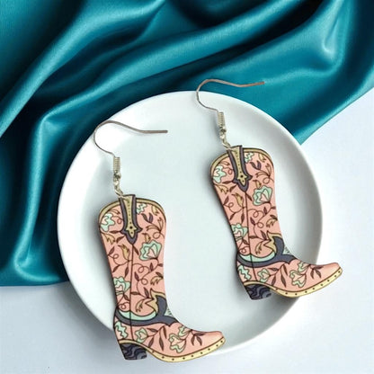 Boot Scootin' Bling: Cowgirl Boots Earrings for Your Inner Rockstar!