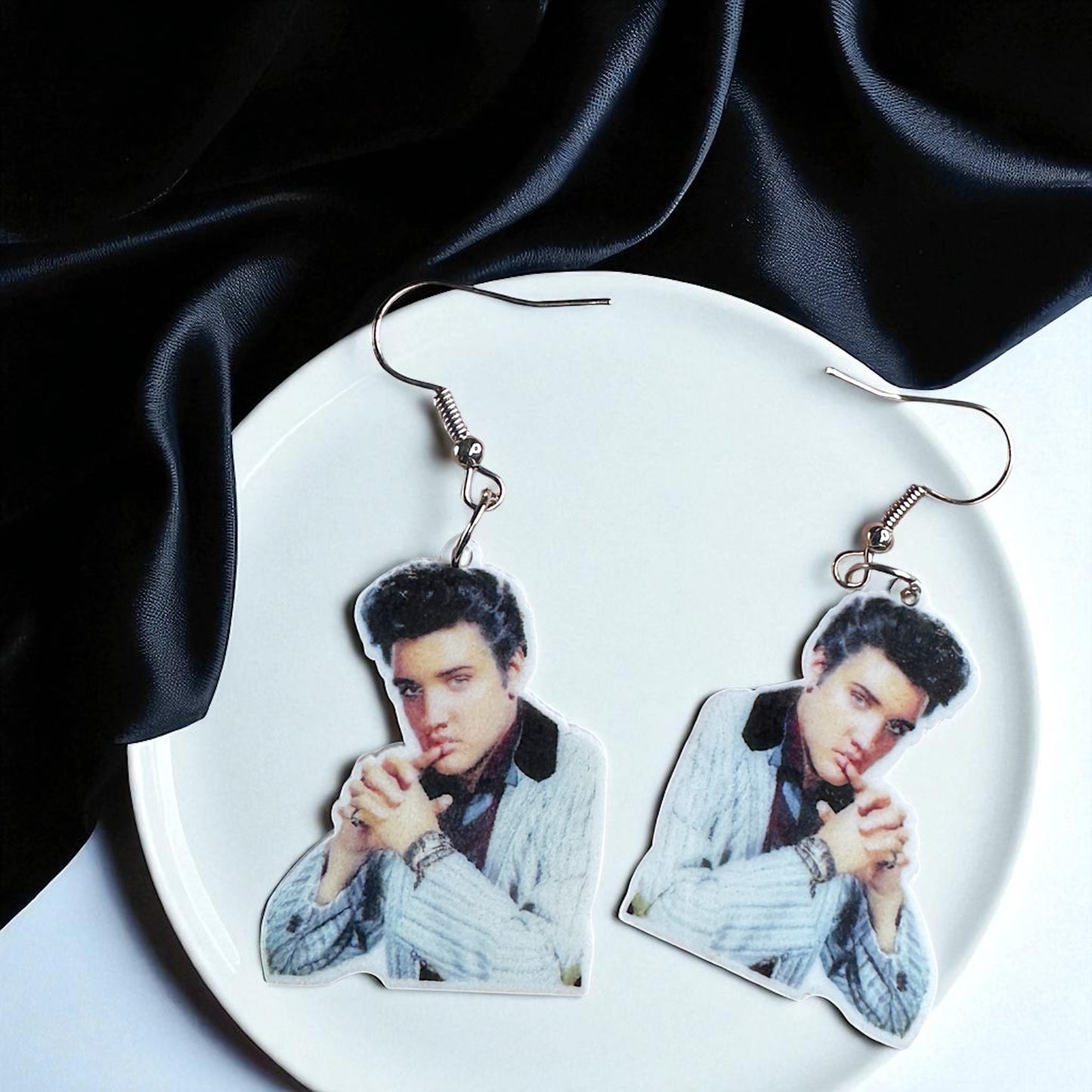 Rock Your Style: Elvis Presley Dangle Earrings - 12 Iconic Designs! 🎸