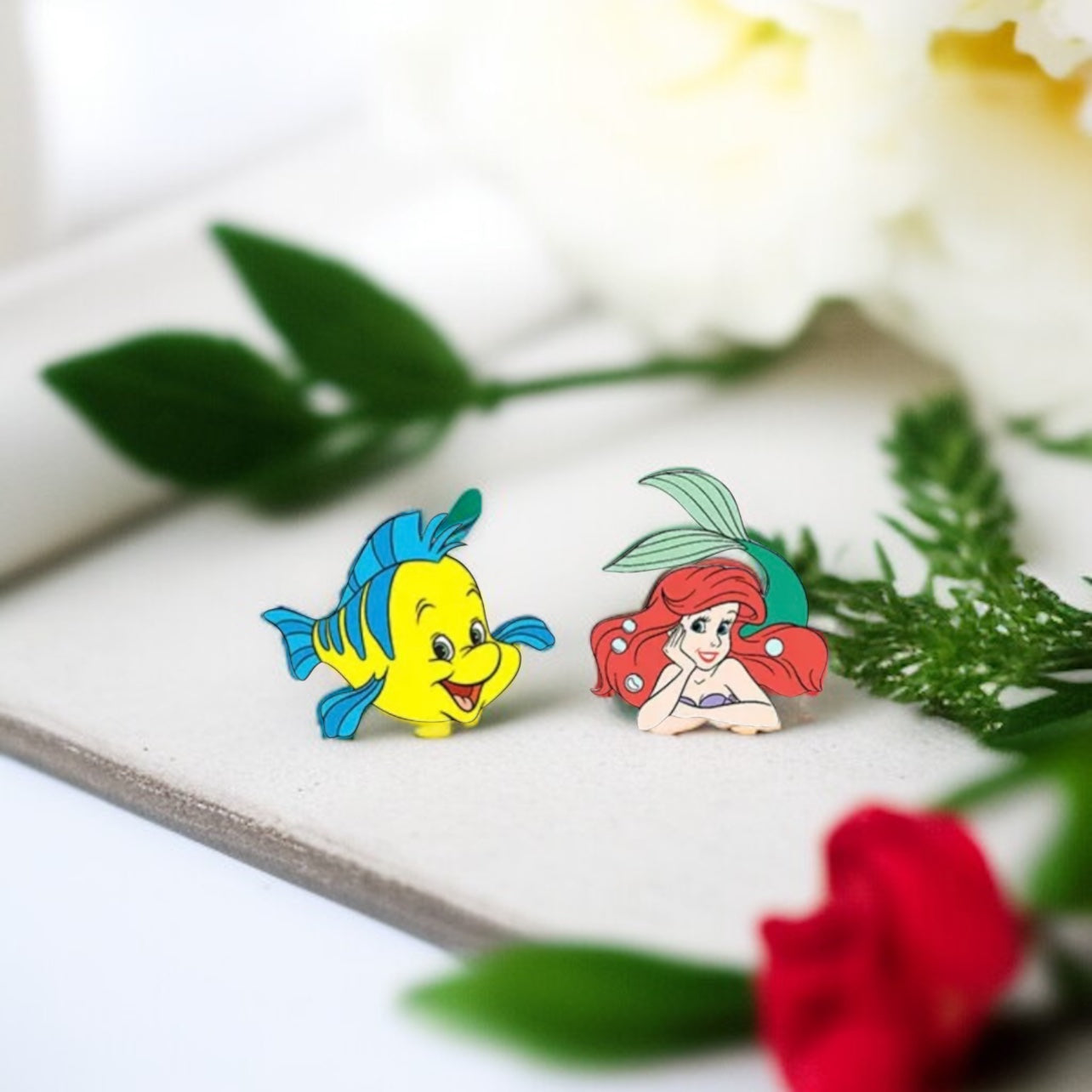 Under the Sea Sparkle: Little Mermaid-Inspired Stud Earrings!