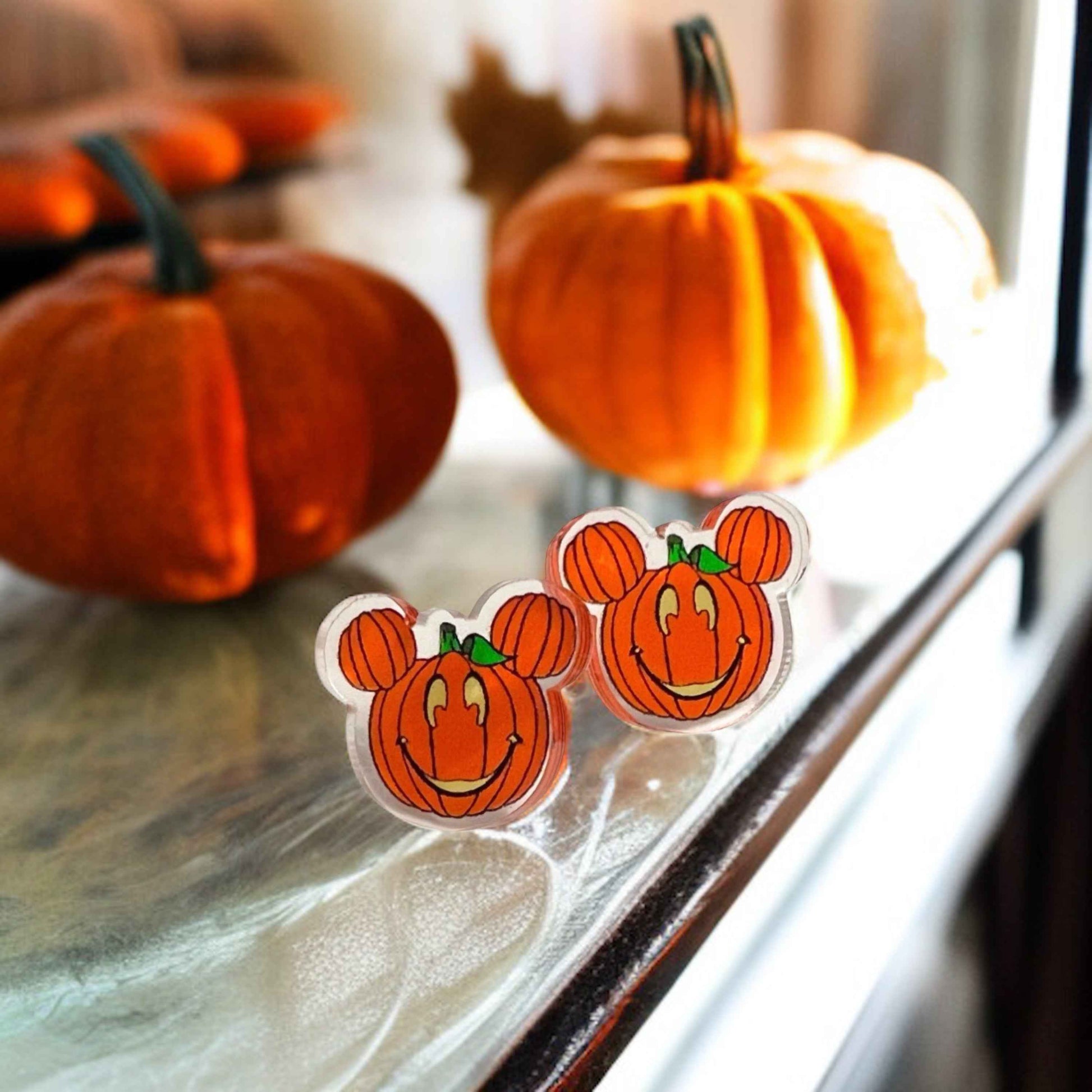 Spook-tacular Pumpkin Studs - Halloween Magic! 🎃