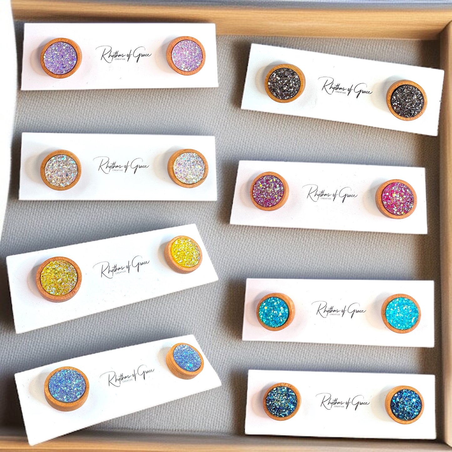 Sparkle & Shine: Faux Druzy Stud Earrings! ✨