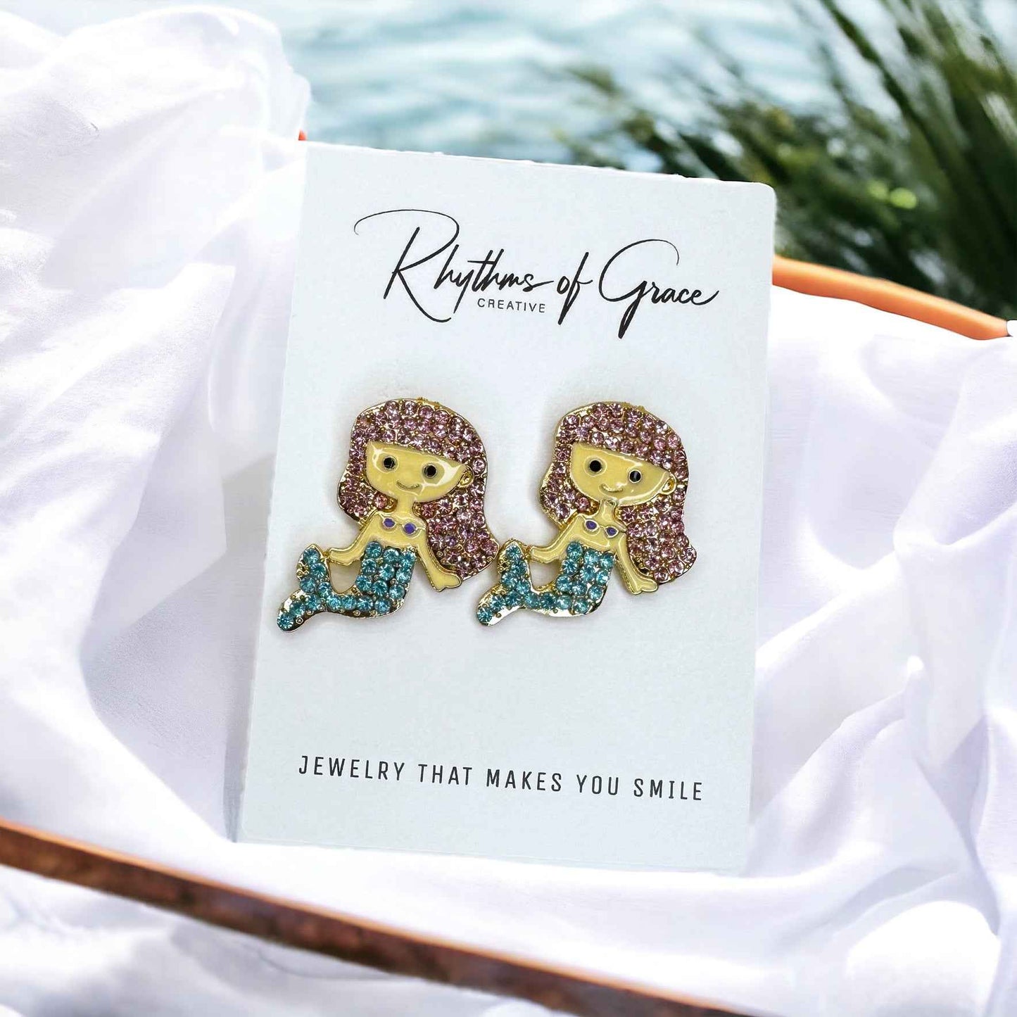 Mermaid Vibes Only: Rhinestone Drop Earrings – 3 Magical Styles! 🧜‍♀️