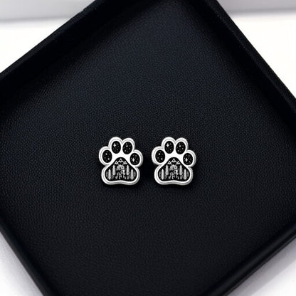 Vibrant Paw Print Studs – A Purr-fect Gift!