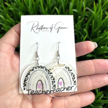 Teacher Earrings Collection: Show Your Passion for Teaching! 🍎 - Rhythms of Grace Creative