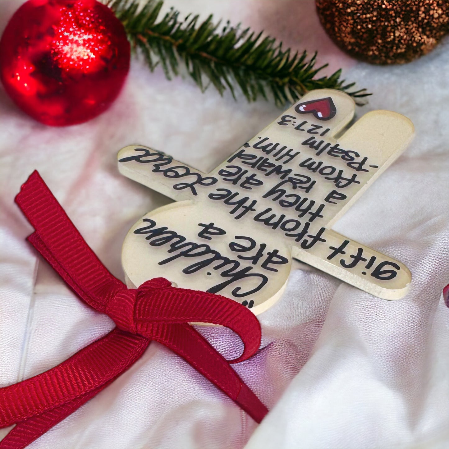 Handmade Child Christmas Ornament - A Cherished Personality Keepsake!