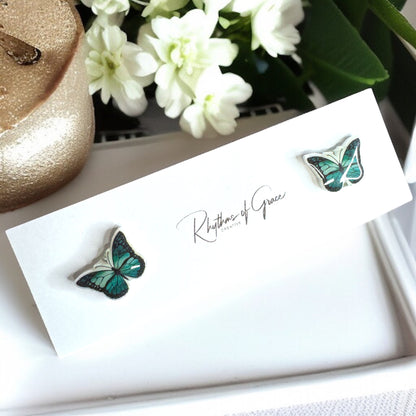 Flutter into Fashion with Our Butterfly Stud Earrings! 🌟