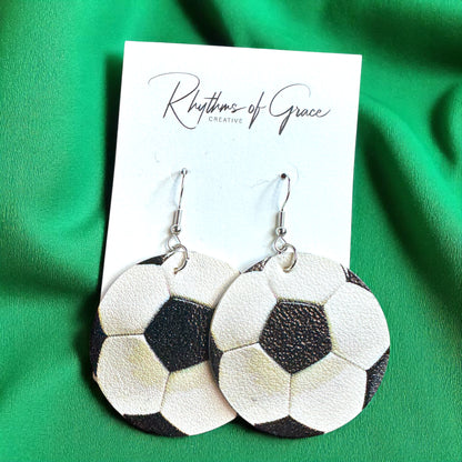 Score Big with Soccer Dangle Earrings! ⚽️