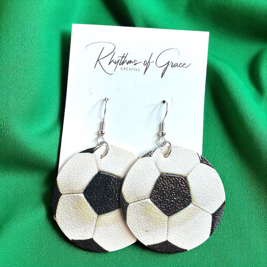 Score Big with Soccer Dangle Earrings! ⚽️