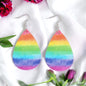 Rainbow Teardrop Earrings: Shine Bright & Celebrate Love!