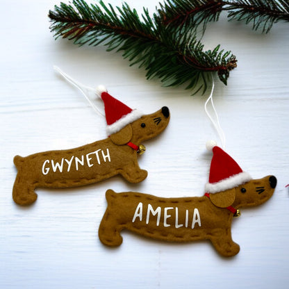 Furry Festivities: Custom Felt Dog Ornaments for Tail-Wagging Holiday Cheer!