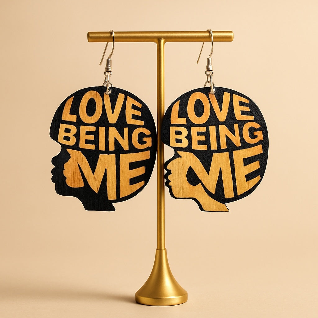 Radiate Royalty: Love Being Me African Queen Earrings!