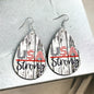 Patriotic Red, White, and Blue Teardrop Dangle Earrings – 4 Unique Styles